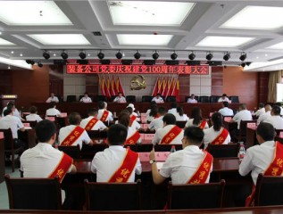 裝備公司黨委召開慶祝建黨100周年表彰大會
